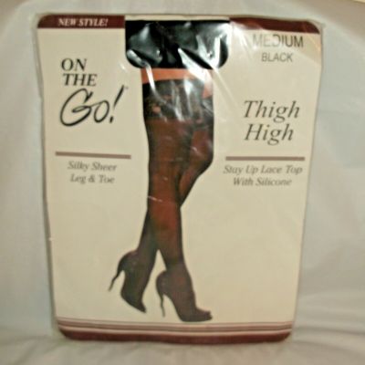 NIP On NIP The Go Women's Lace Top Thigh Hi Pantyhose M